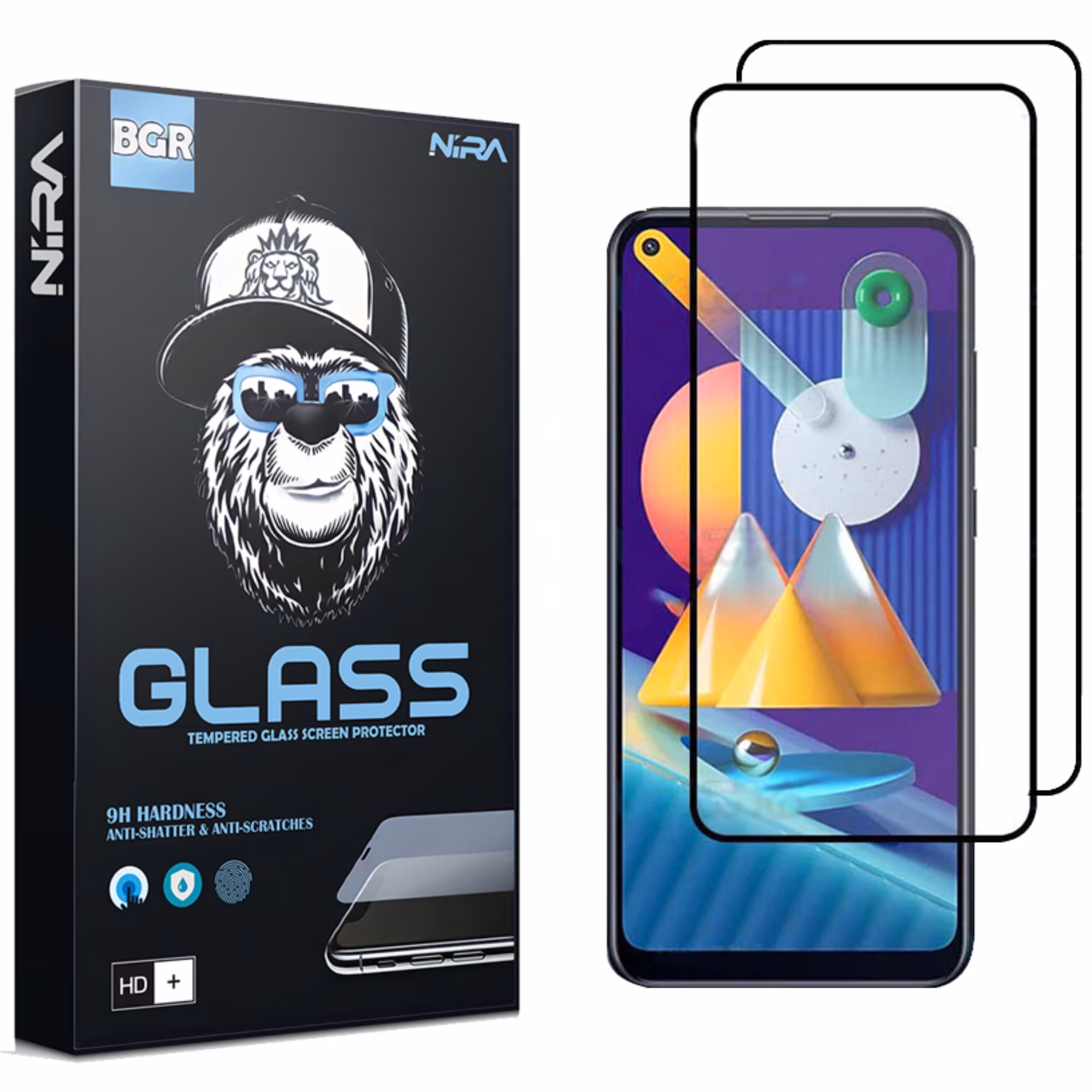 بسته دو عددی گلس سرامیکی نیرا مناسب گوشی موبایل سامسونگ Galaxy A21s