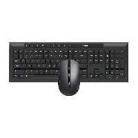 کیبورد و ماوس بی سیم رپو مدل 8210M Black با حروف فارسی