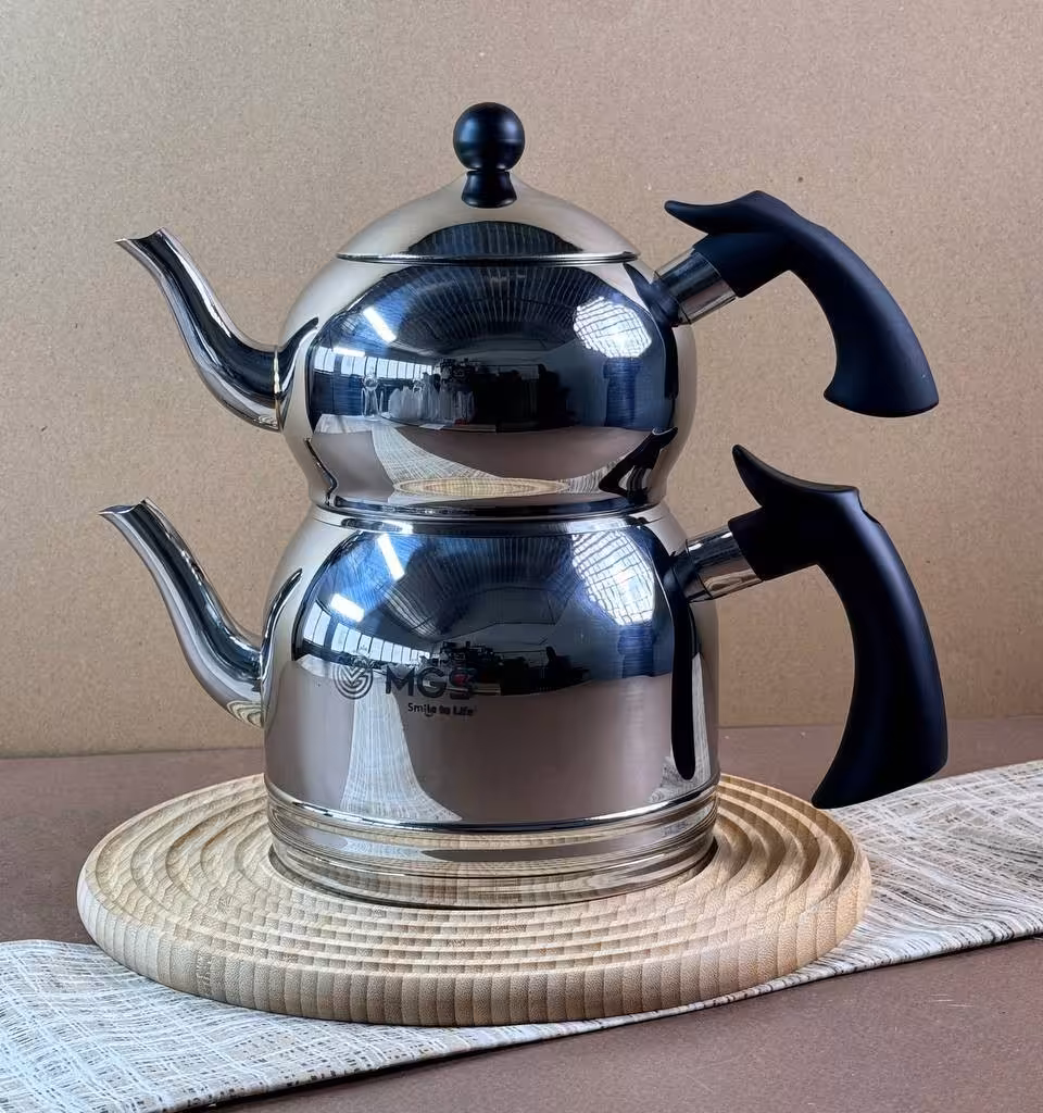 کتری و قوری استیل لوله دار MGS مدل 41023