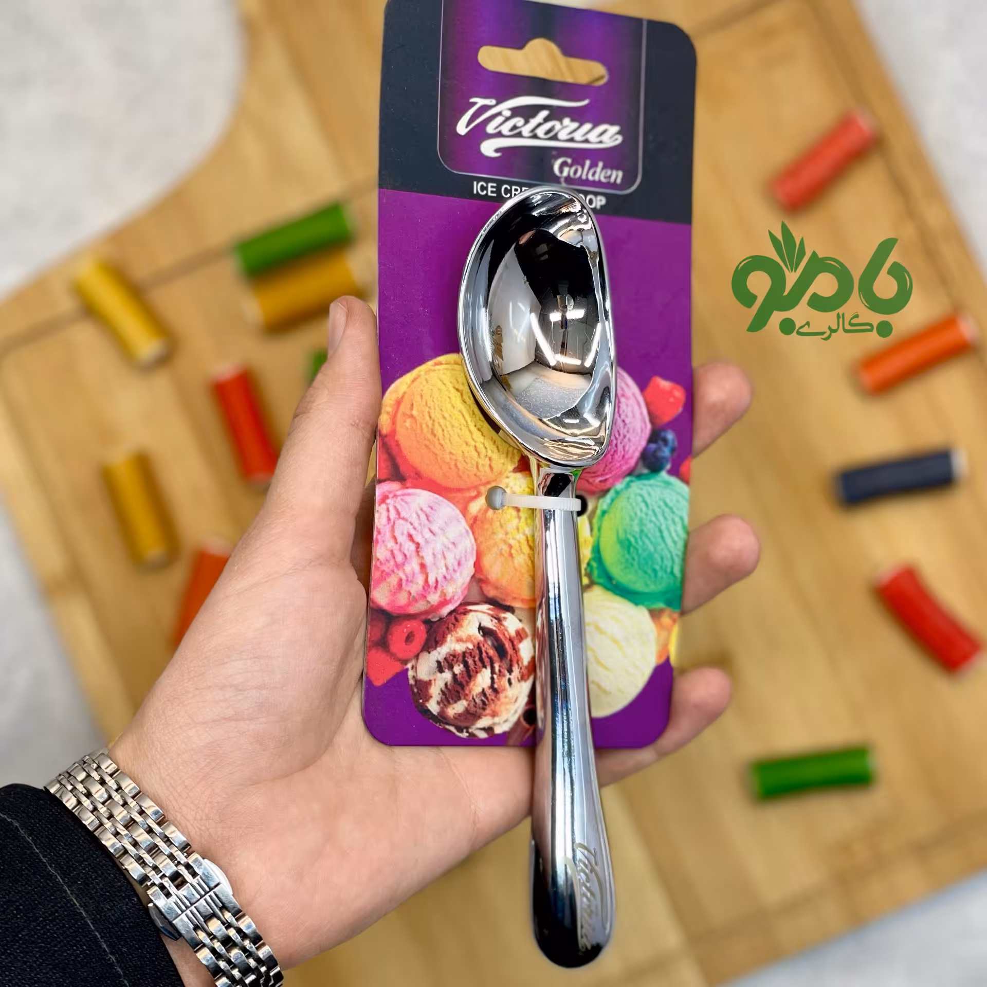 اسکوپ بستنی استیل ویکتوریا سیلور