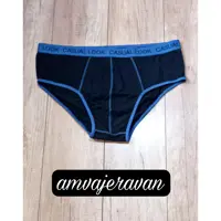 شورت مردانه  اسلیپ برند LIVERGY آلمان  مشکی با نوار آبی سایز 4XL یا 10 