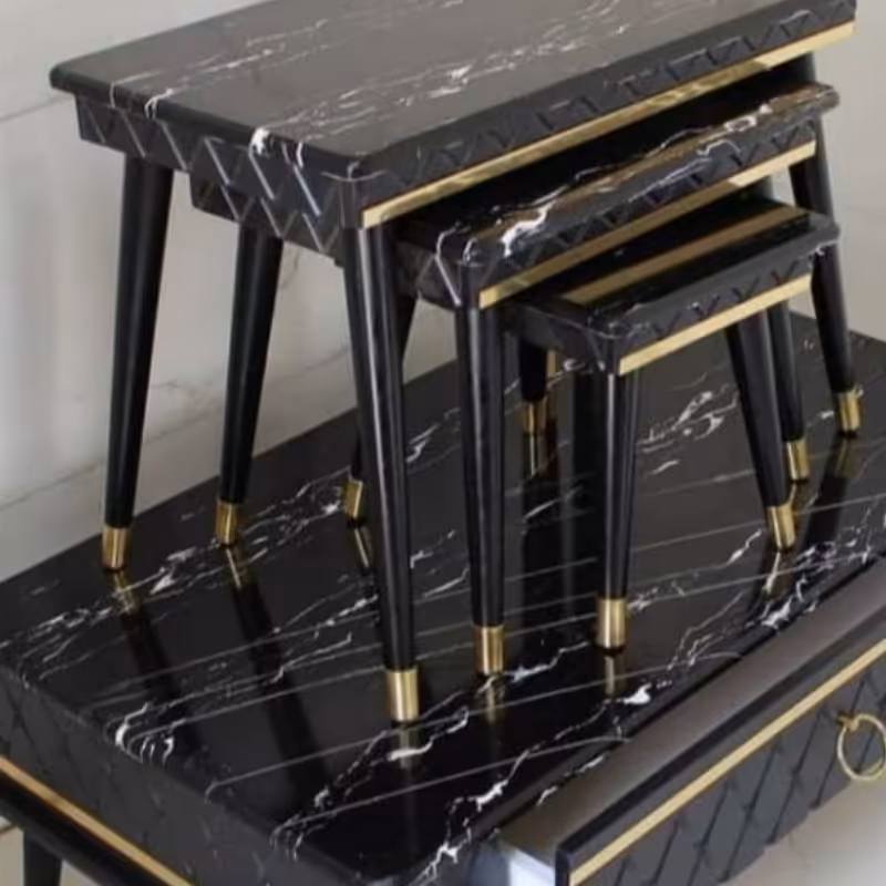 جلو مبلی و عسلی مدل چستر مستطیل 