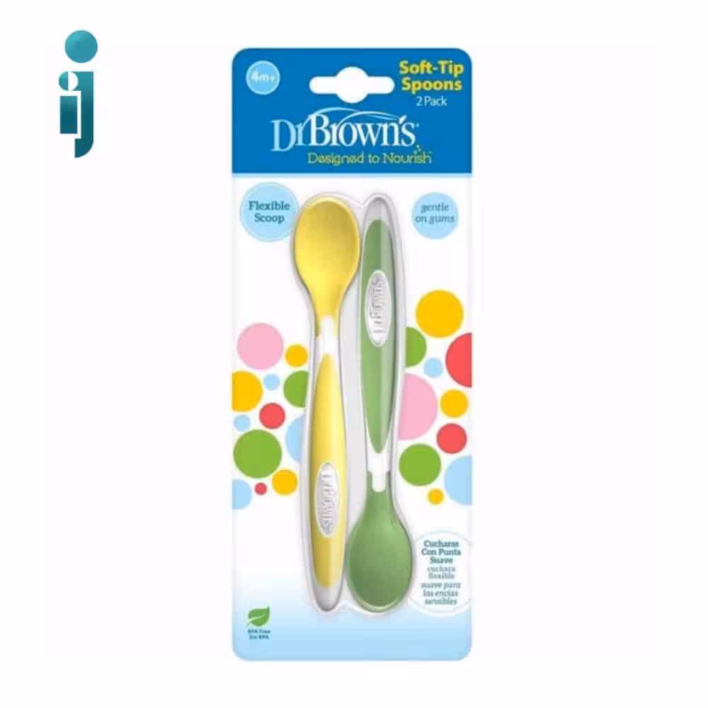 ‫قاشق 2عددی دکتر براونز مدل‬ ‫Dr Browns Soft tip spoons‬