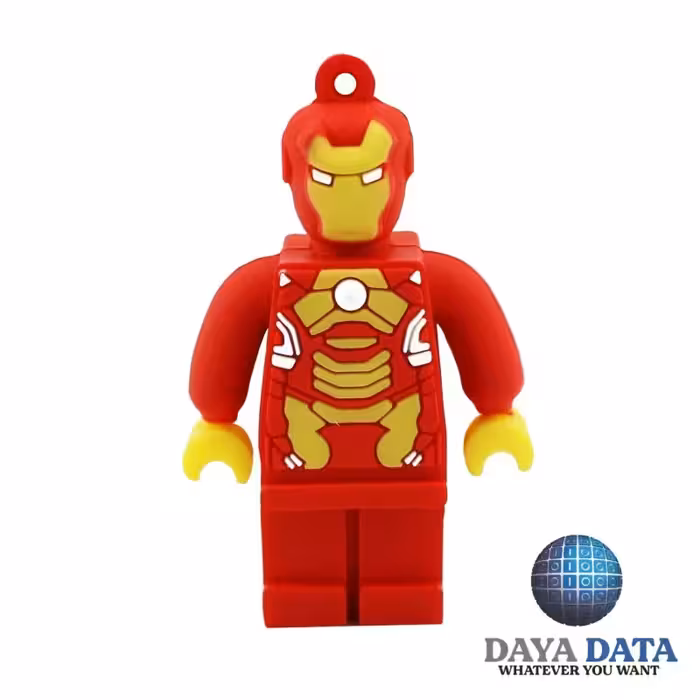 فلش مموری فانتزی دایا دیتا لگو مرد آهنی مدلPC1052-9 ظرفیت32GB-USB3رنگ قرمز