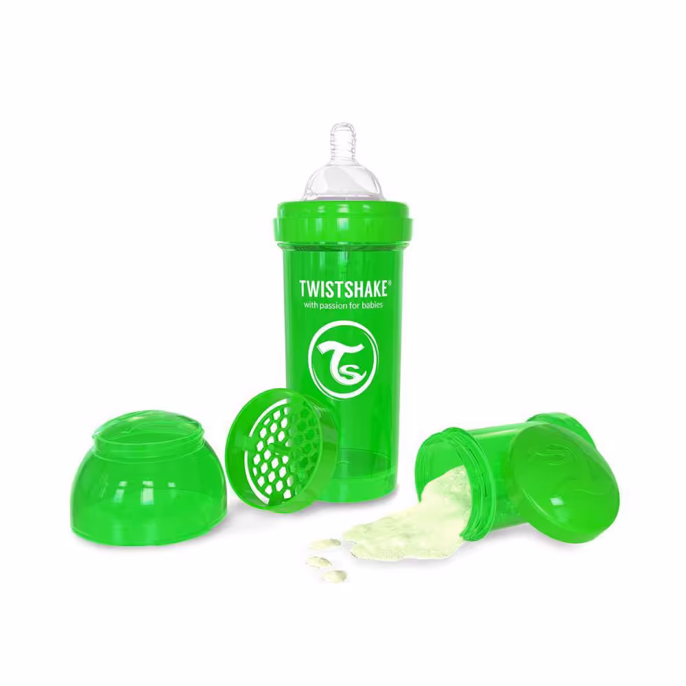 شیشه شیر 2  ماه تویست شیک Twistshake ظرفیت 260 میلی لیتر سبز