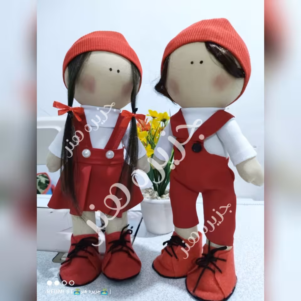 عروسک قرمز والنتاین پک دو عددی