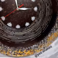 ساعت دیواری پتینه کاری 