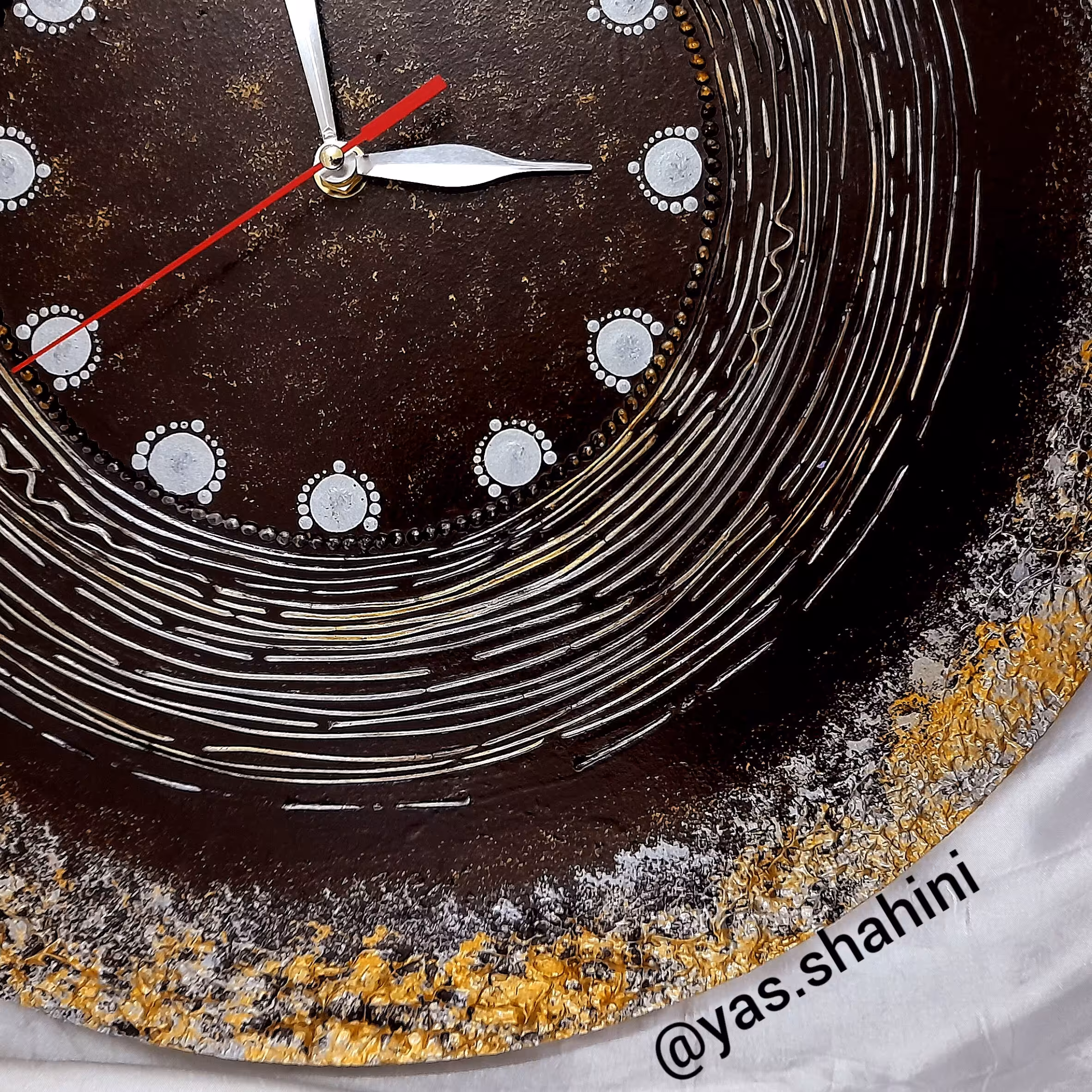 ساعت دیواری پتینه کاری 