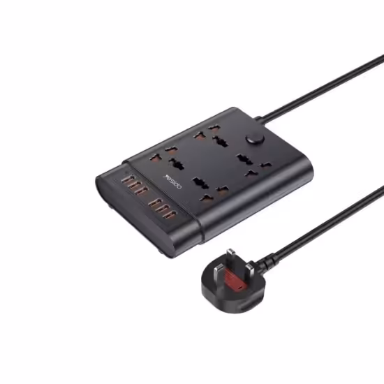 چندراهی برق 4 خانه یسیدو 6USB مدل MC08