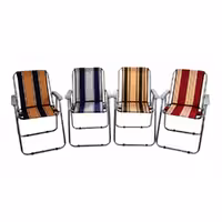  صندلی ساحلی دسته دار  با  قدرت تحمل وزن بالا حدودا 120 کیلوگرم