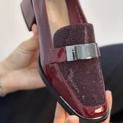 کفش ورنی سه سانتی رنگ سال