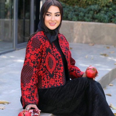 ست سه تیکه کمربند کت سارافون انارگل