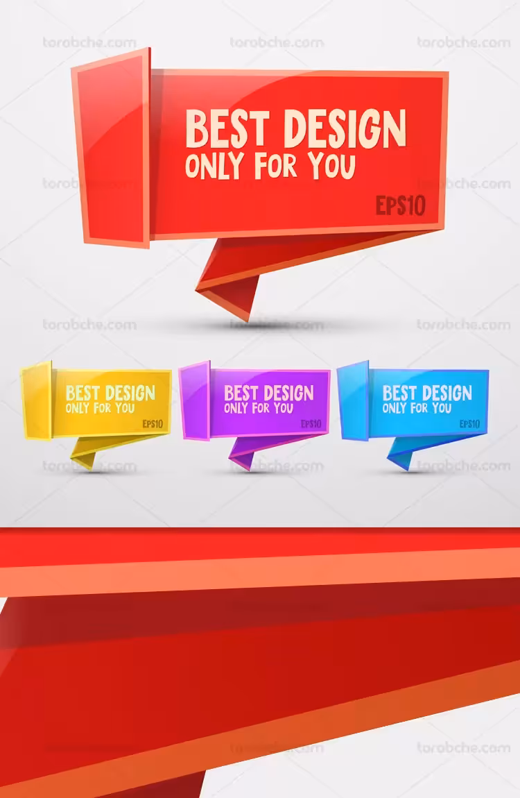 وکتور لیبل فروش ویژه فانتزی | گرافیک با طعم تربچه