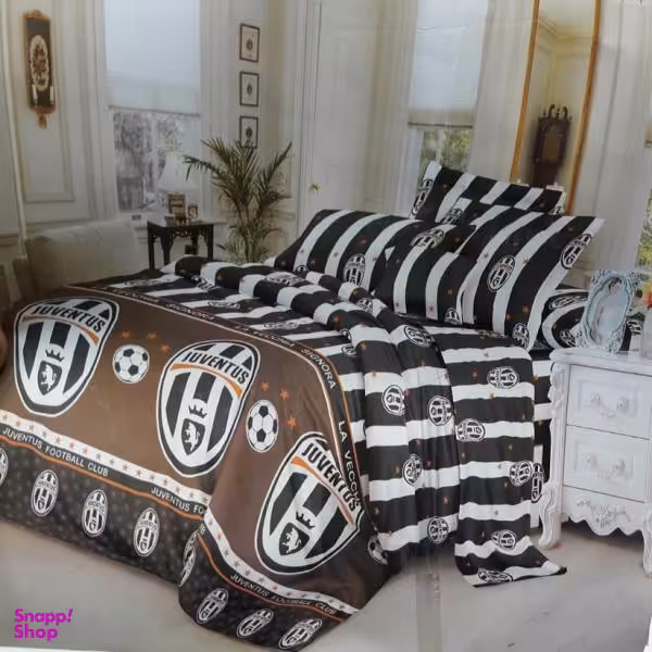 سرویس روتختی مدل یوونتوس یکنفره 4 تکه