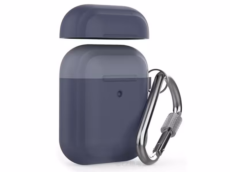 کاور سیلیکونی دو درب قلاب دار ایرپاد AHAStyle Carabiner PT86Z Case Airpods 2