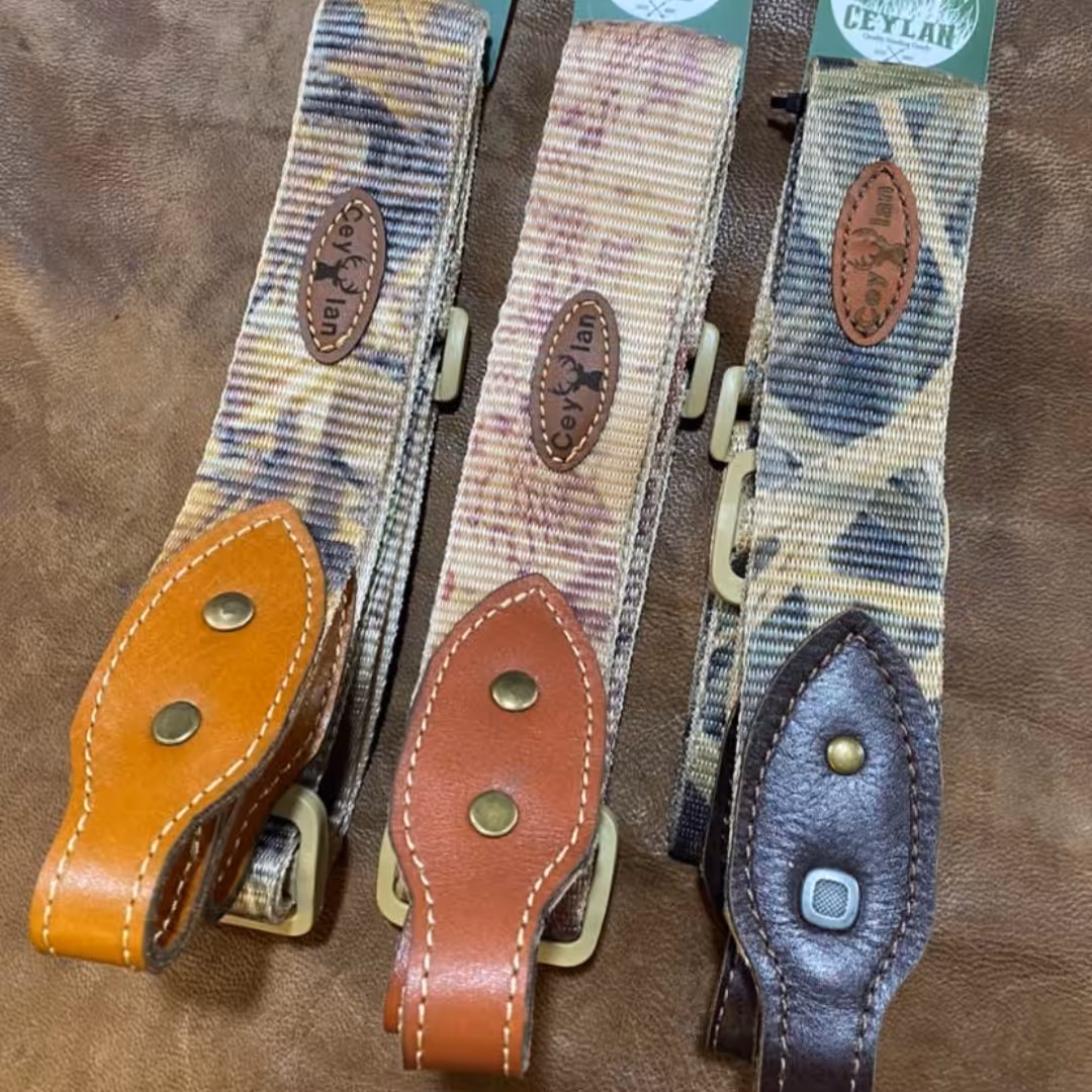 بند اسلحه شکاری  ترک  جنس تسمه ای دو سر  چرم طبیعی 