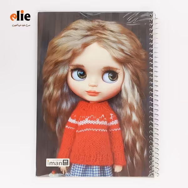 دفتر 60 برگ سیمی مجلد ایمان طرح 38