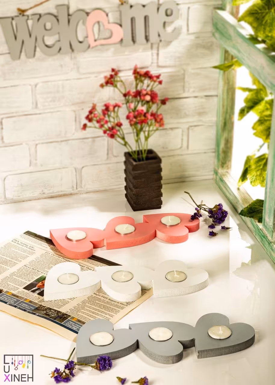 جا شمعی 3 تایی