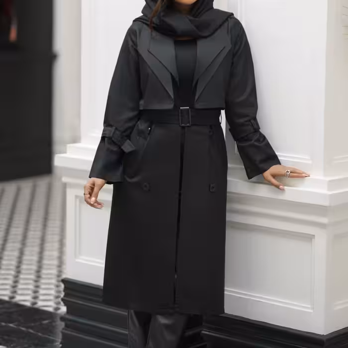 مانتو دانشجویی کتان کجراه از 38 تا 48 رنگبندی کامل قد 120