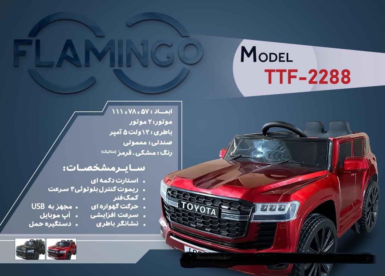 ماشین شارژی فلامینگو flamingo مدل TTF-2288 PAINT