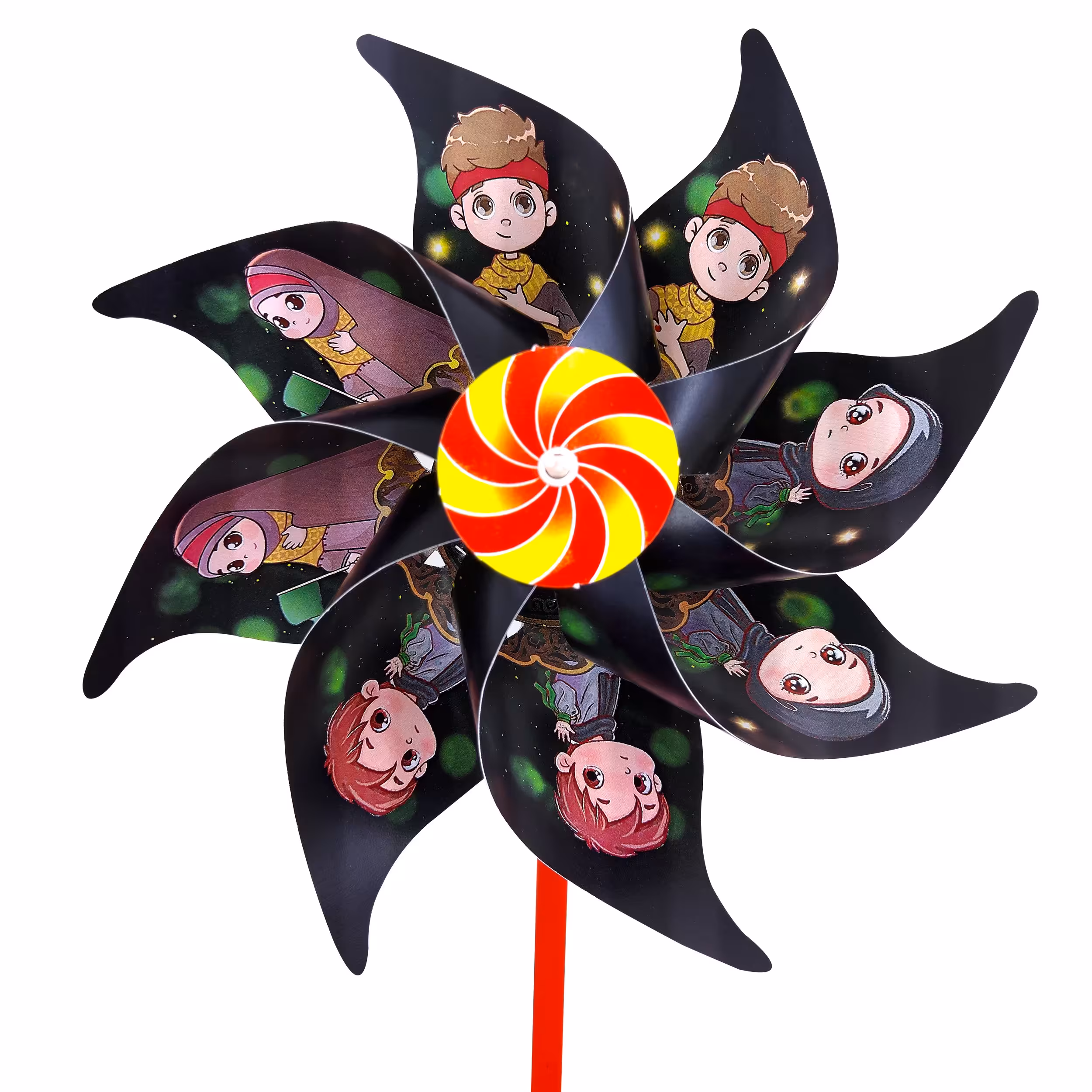 فرفره کاغذی گلاسه طرح مذهبی(10عددی)