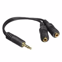 اسپلیتر هدفون کابل aux اتصال 2 هدفون به یک گوشی