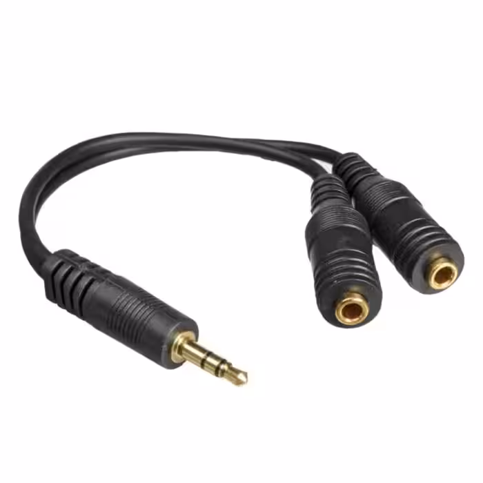 اسپلیتر هدفون کابل aux اتصال 2 هدفون به یک گوشی