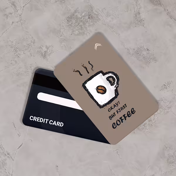 استیکر کارت بانکی طرح نوشیدنی قهوه (Coffee) کد CAA580-K