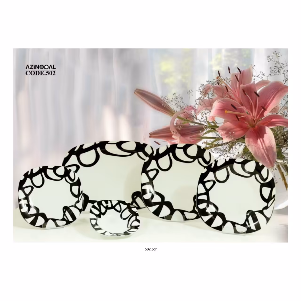 سرویس غذاخوری آذین اوپال کد 502