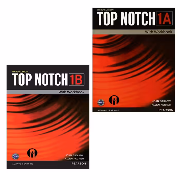 کتاب Top Notch 1 اثر Joan Saslow And Allen Ascher انتشارات الوندپویان دو جلدی