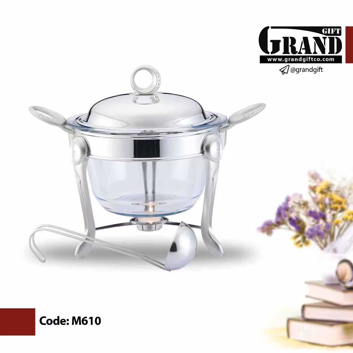 سوفله استیل طرح حلقه ای نگین دار  خارجی