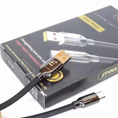 کابل شارژ سوپر فست تایپ سی EPIMAX EC-128 اپی مکس | گارانتی شرکتی