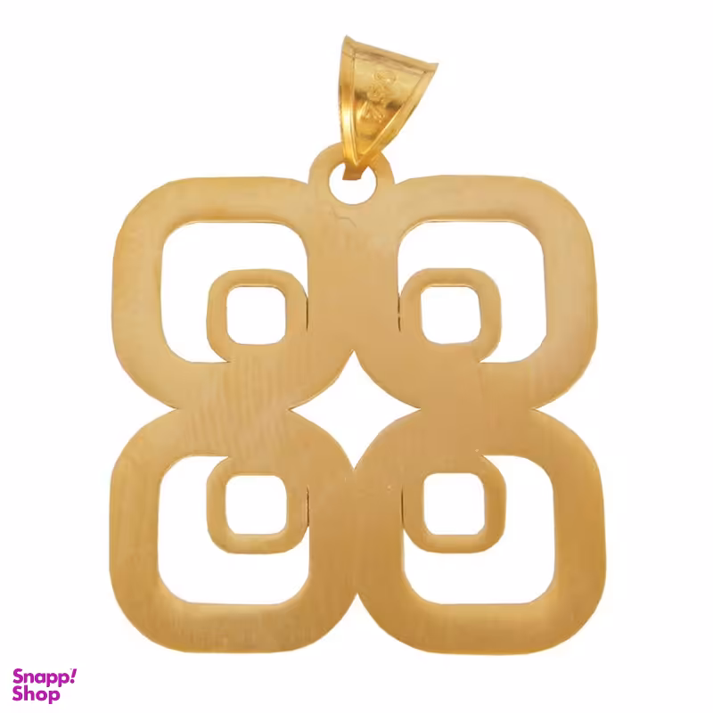 آویز گردنبند طلا 18 عیار زنانه شمیم گلد گالری مدل 1074