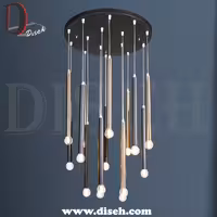 آویز  دایره ای طلایی سیلور 15 شعله-برند دکوراتیو دیسه