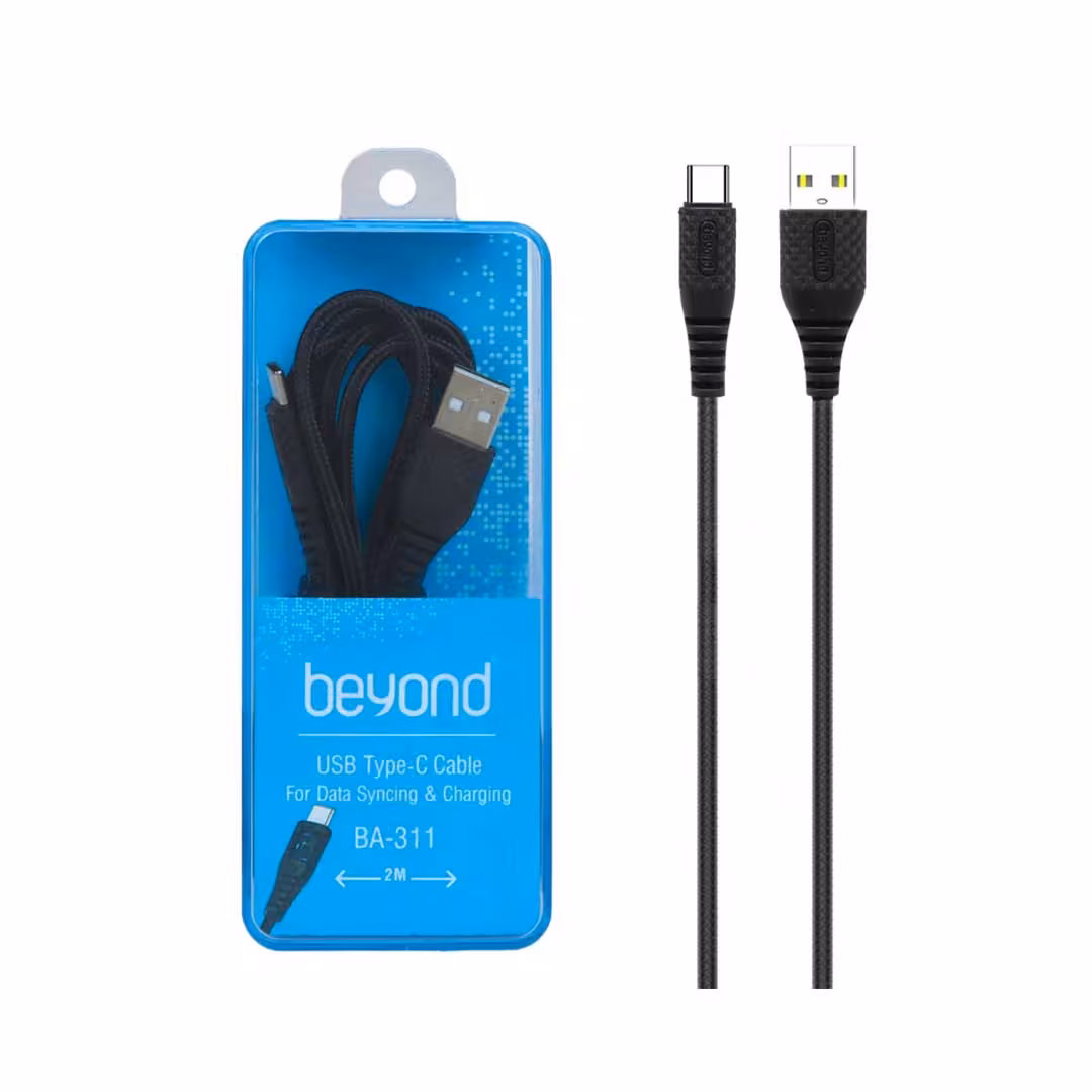 کابل شارژ تایپ سی beyond مدل BA-301 - مشکی