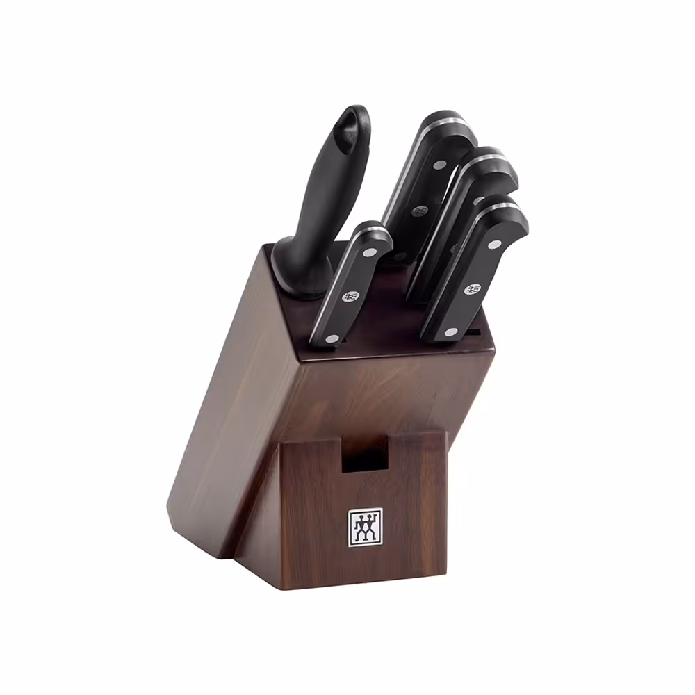 سرویس چاقو 6 پارچه با استند تیره زولینگ مدل گورمت ZWILLING Gourmet Knife Block, Set of 6