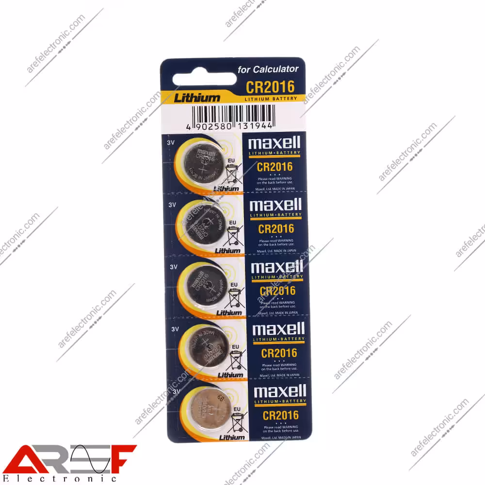 باتری سکه ای CR2016 مکسل - فروشگاه عارف الکترونیک