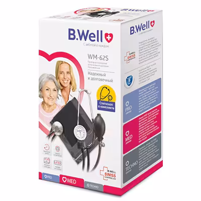 فشارسنج عقربه ای با گوشی بی ول مدل B.Well WM-62S