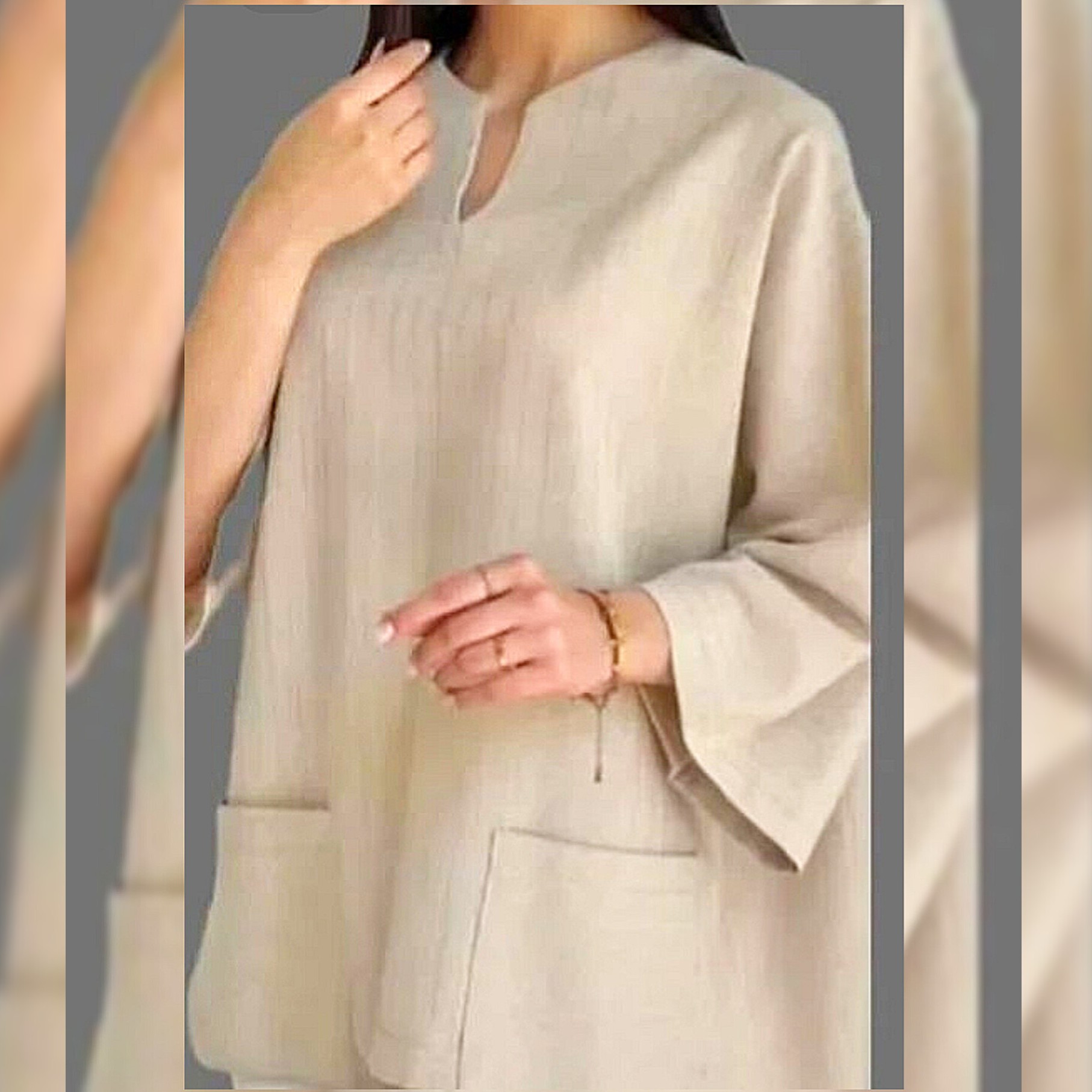 مانتو کوتاه یقه هفت