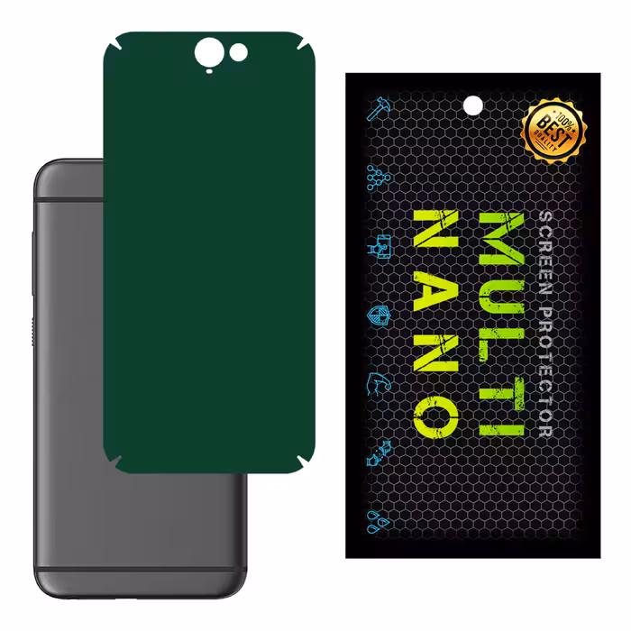 برچسب پوششی MultiNano مدل X-F1M-Green برای پشت موبایل  اچ تی سی One A9