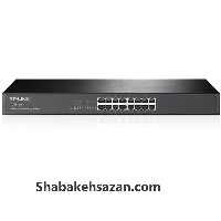 سوییچ 16 پورت مگابیتی و رکمونت تی پی-لینک مدل TL-SF1016