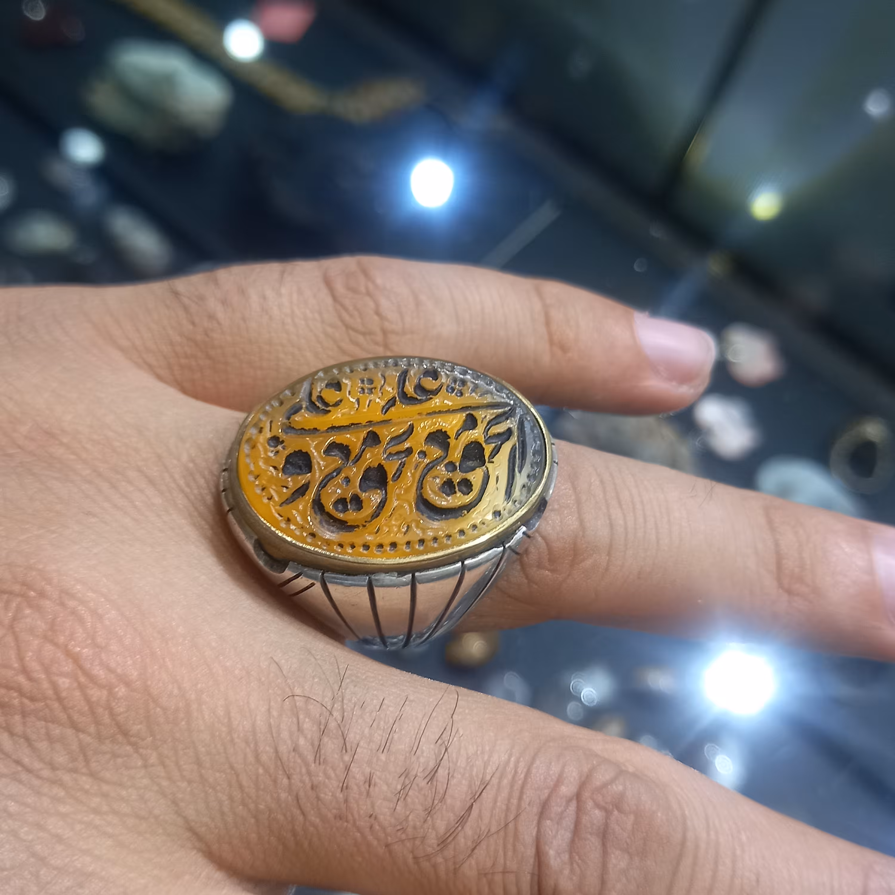 انگشتر عقیق شیرازی