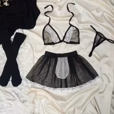 کاستوم خدمتکاری مشکی