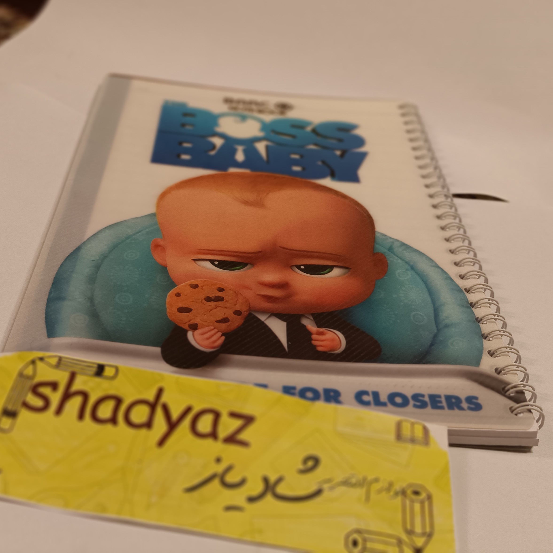 دفتر 80 برگ سیمی خط دار جلد طلقی کد 87