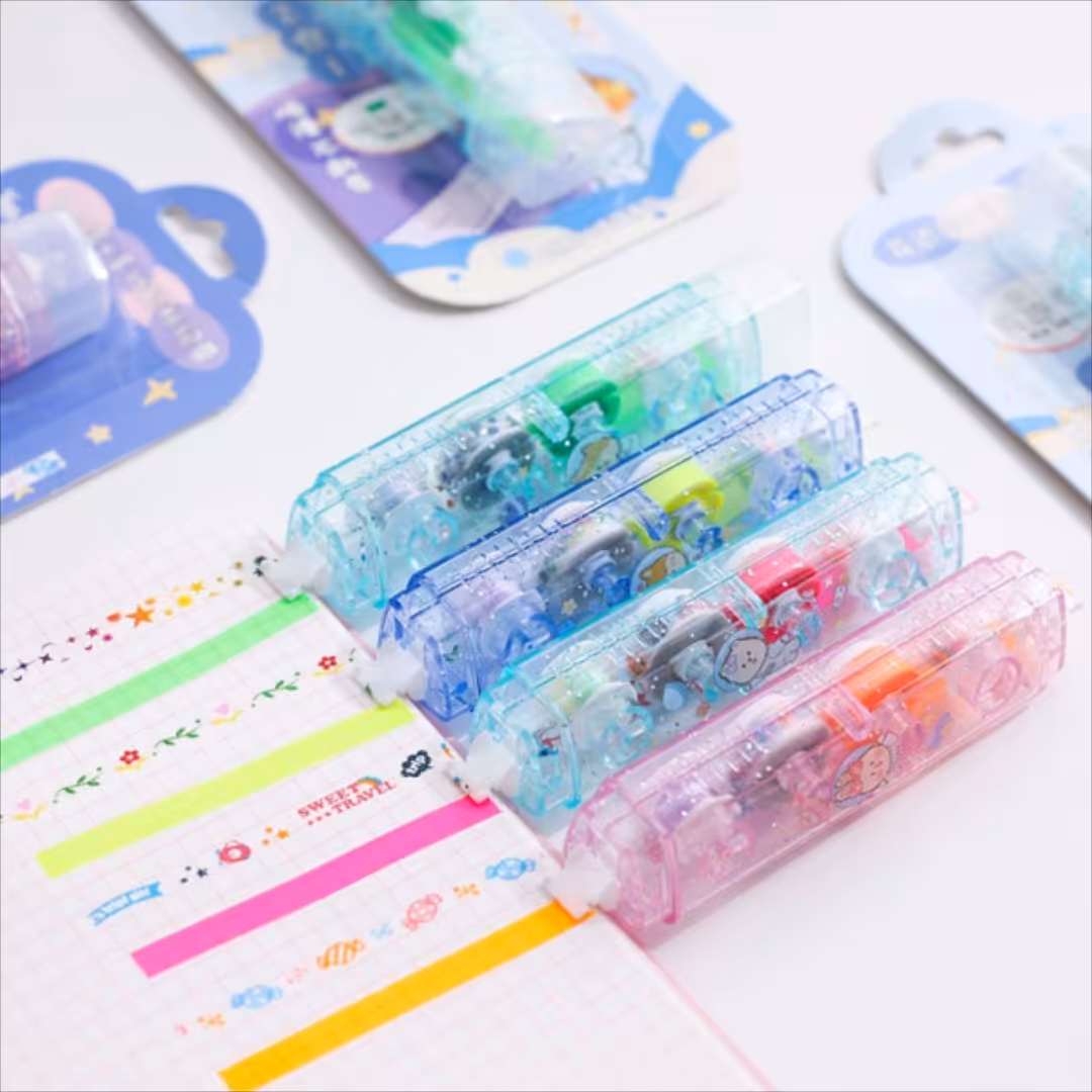 چسب واشی نواری دوطرفه طرح حیوانات فضانورد 