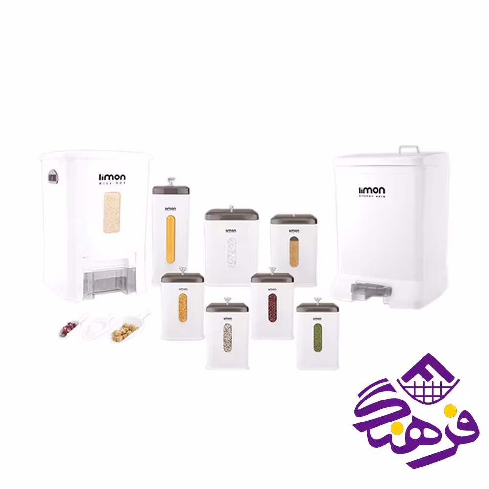 اشپزخانه لیمون 9شفاف 4گوش سفید