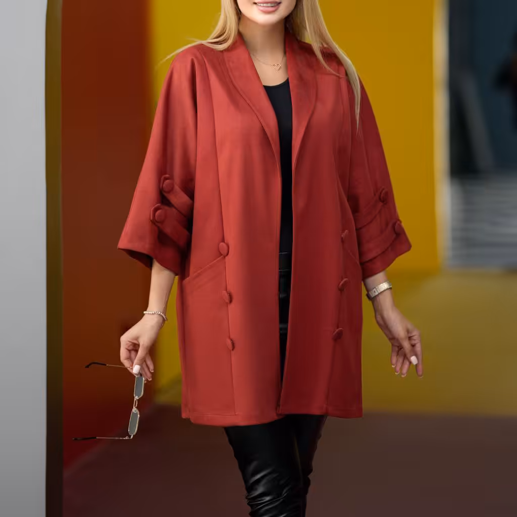 مانتو زنانه سوییت فری سایز (قد90)