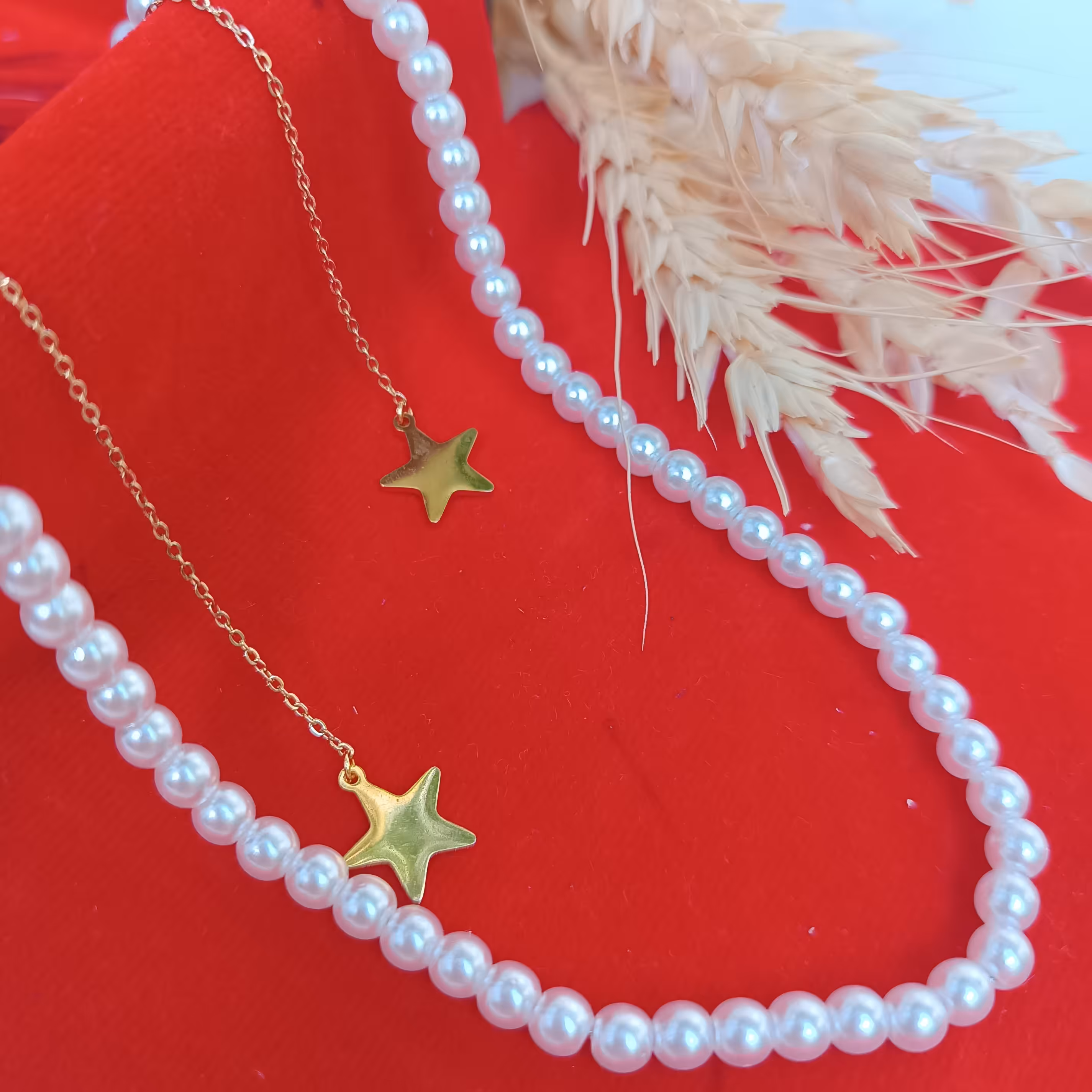 گوشواره بخیه ای ستاره ای 