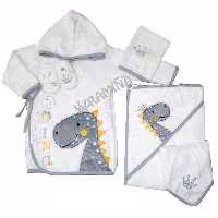 ست حوله نوزاد 5 تکه دخترانه طرح دایناسور پرنسس مادرکر Mothercare