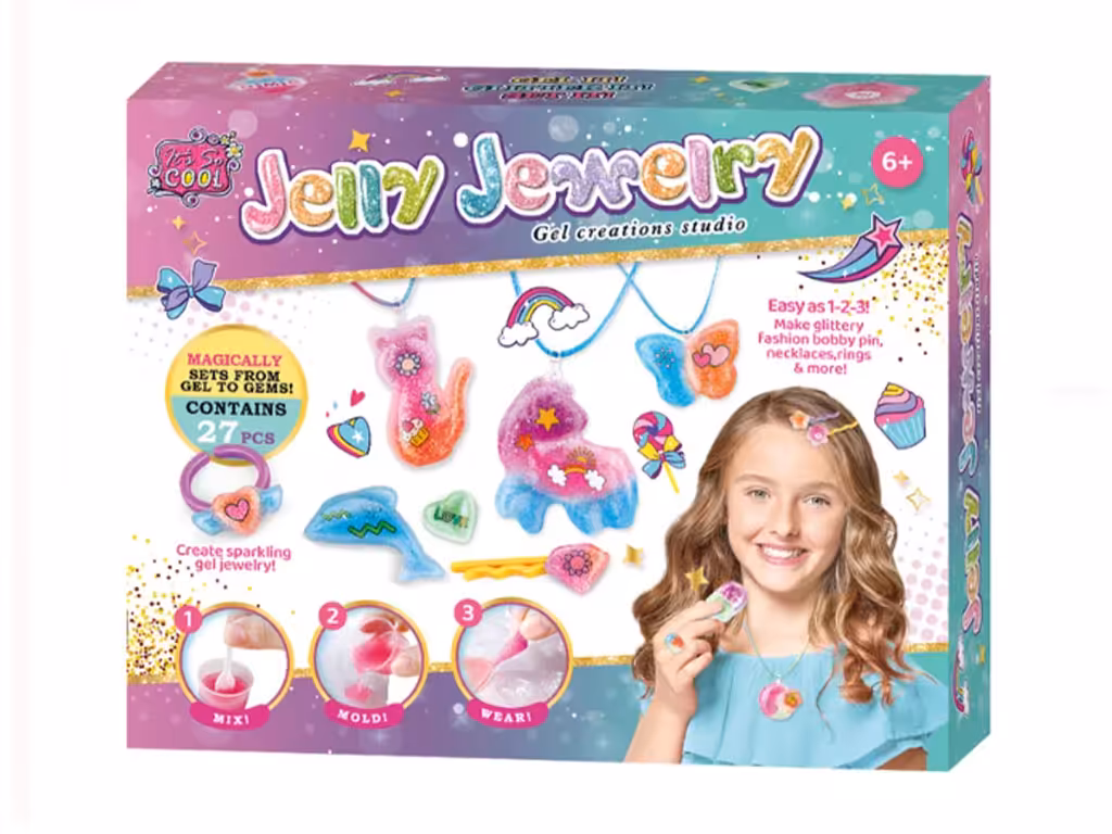 ست جواهرسازی ژله ای 27 تکه اسباب بازی